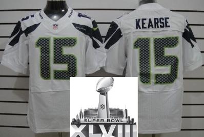 Nike Seattle Seahawks 15 Jermaine Kearse White Elite 2014 Super Bowl XLVIII NFL Jerseys Cheap