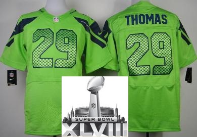 Nike Seattle Seahawks 29 Earl ThomasGreen Elite 2014 Super Bowl XLVIII NFL Jerseys Cheap