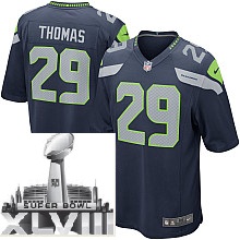 Nike Seattle Seahawks 29# Earl Thomas Blue 2014 Super Bowl XLVIII NFL Jerseys Cheap