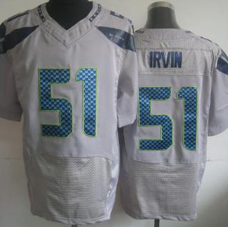 Nike Seattle Seahawks 51 Bruce Irvin Grey Elite NFL Jersey Cheap