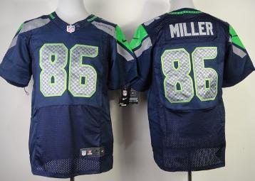 Nike Seattle Seahawks #86 Zach Miller Elite Blue NFL Jerseys Cheap
