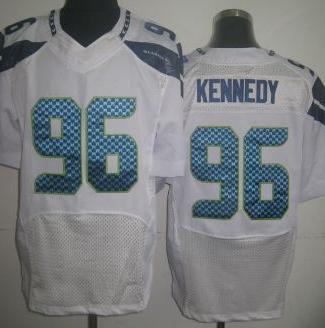 Nike Seattle Seahawks 96 Kennedy White Elite NFL Jersey Cheap