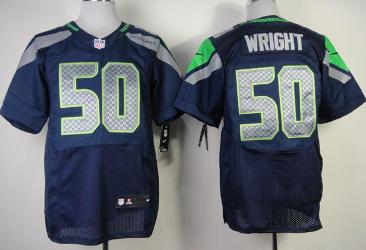 Nike Seattle Seahawks #50 K.J. Wright Team Color Blue Elite NFL Jerseys Cheap