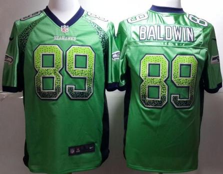 Nike Seattle Seahawks 89 Doug Baldwin Green Drift Fashion Elite NFL Jerseys Cheap