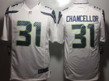 Nike Seattle Seahawks 31 Kam Chancellor White Game NFL Jerseys Cheap
