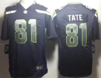 Nike Seattle Seahawks 81 Golden Tate Blue Game NFL Jerseys Cheap