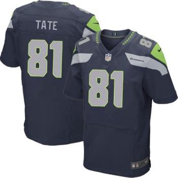 Nike Seattle Seahawks 81 Golden Tate Elite Blue NFL Jersey Cheap
