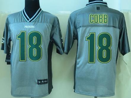 Nike Green Bay Packers 18 Randall Cobb Elite Grey Vapor NFL Jersey Cheap