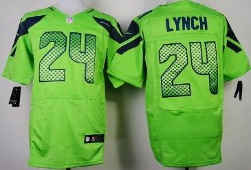 Nike Seattle Seahawks 24 Marshawn Lynch Green Elite NFL Jerseys Cheap