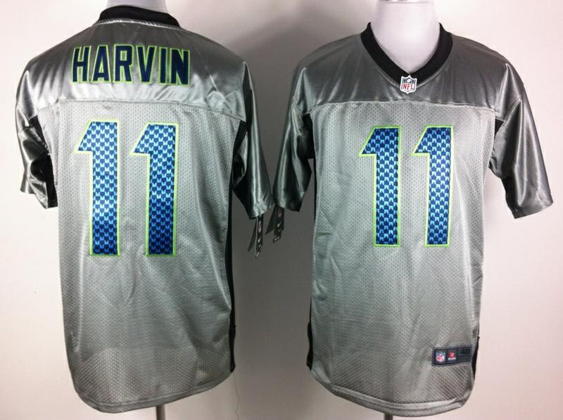 Nike Seattle Seahawks 11 Percy Harvin Grey Shadow NFL Jerseys Cheap