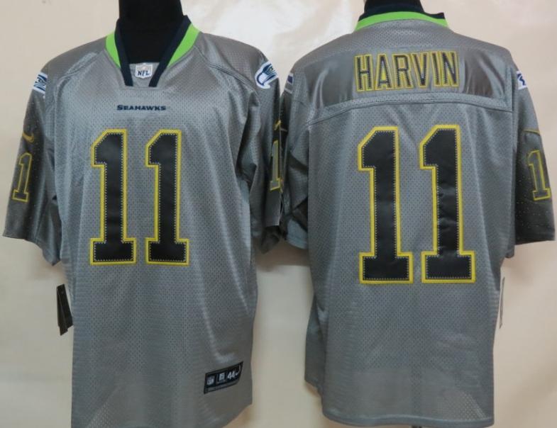 Nike Seattle Seahawks 11 Percy Harvin Grey Lights Out Elite NFL Jerseys Cheap