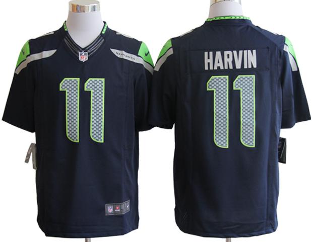 Nike Seattle Seahawks 11 Percy Harvin Blue LIMITED NFL Jerseys Cheap