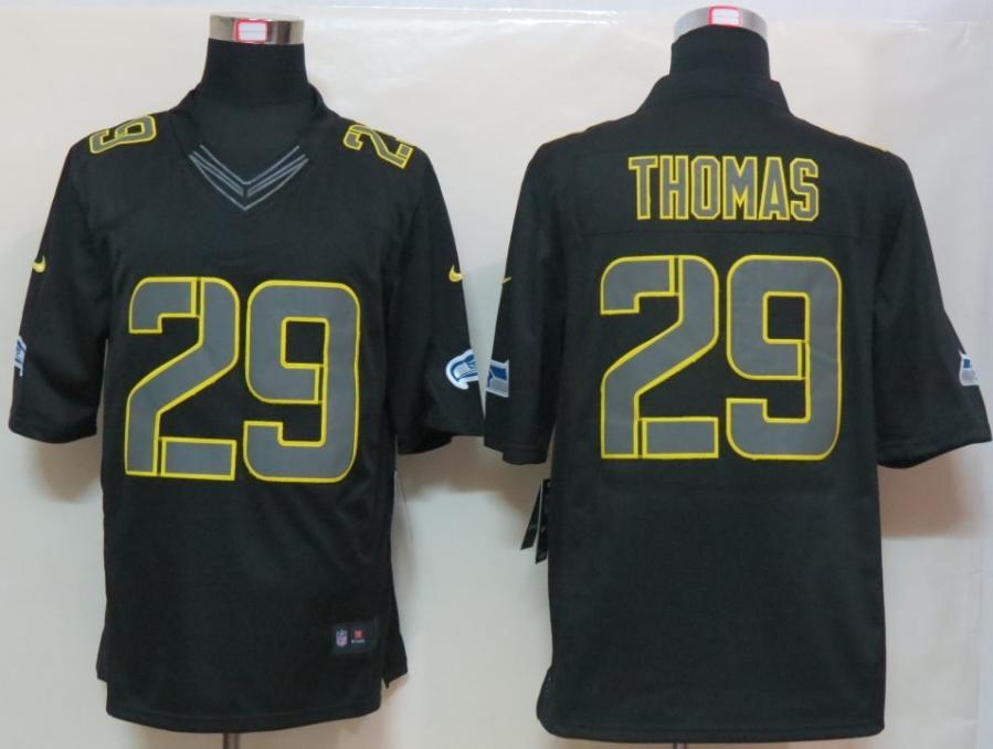 Nike Seattle Seahawks 29# Earl Thomas Black Impact Game LIMITED NFL Jerseys Cheap