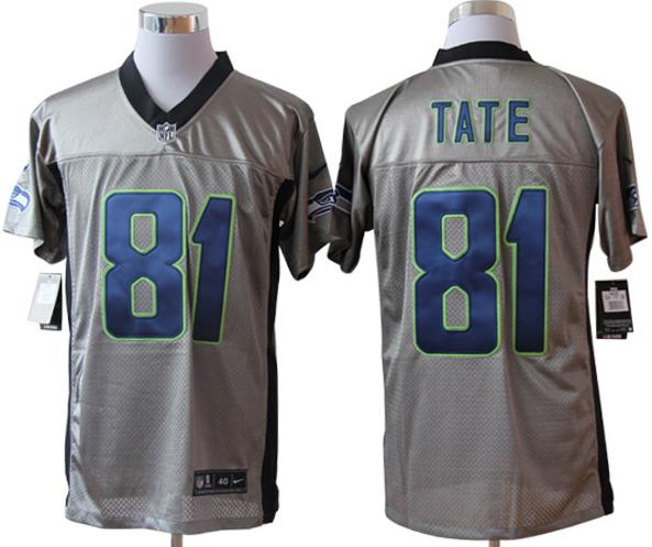 Nike Seattle Seahawks #81 Golden Tate Grey Shadow NFL Jerseys Cheap