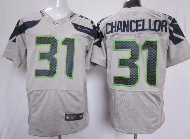 Nike Seattle Seahawks 31 Kam Chancellor Grey Elite NFL Jerseys Cheap