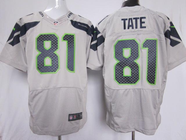 Nike Seattle Seahawks #81 Golden Tate Grey Elite NFL Jerseys Cheap