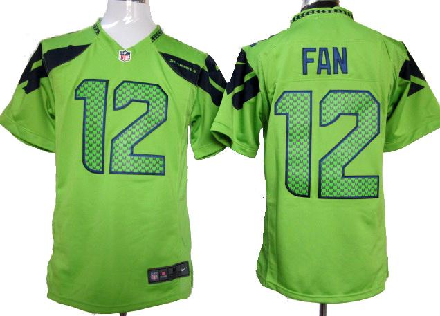 Nike Seattle Seahawks 12# Fan Green Game NFL Jerseys Cheap