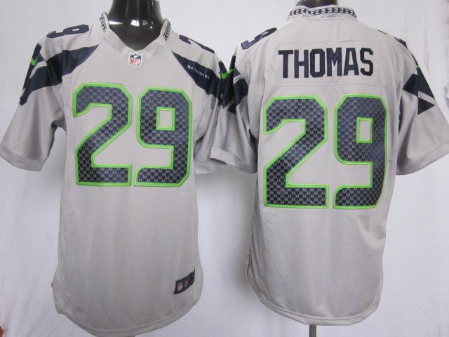 Nike Seattle Seahawks 29# Earl Thomas Grey Game NFL Jerseys Cheap