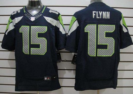 Nike Seattle Seahawks 15# Matt Flynn Blue Elite Nike NFL Jerseys Cheap