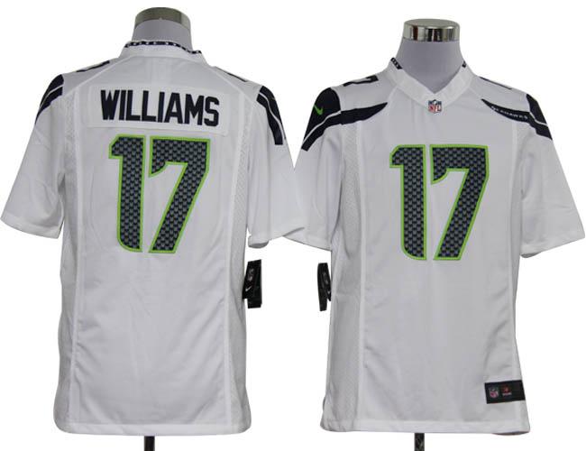 Nike Seattle Seahawks 17# Mike Williams White Game Nike NFL Jerseys Cheap