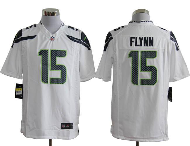 Nike Seattle Seahawks 15# Matt Flynn White Game Nike NFL Jerseys Cheap