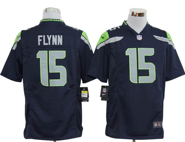Nike Seattle Seahawks 15# Matt Flynn Blue Game Nike NFL Jerseys Cheap
