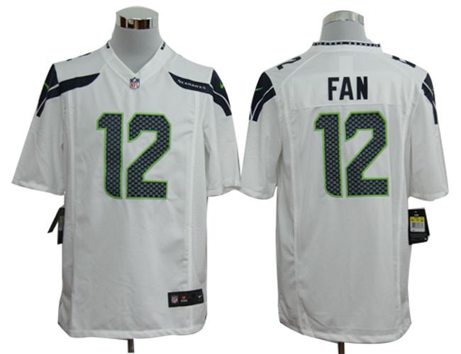 Nike Seattle Seahawks 12# Fan White Game Nike NFL Jerseys Cheap