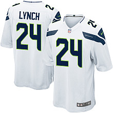 Nike Seattle Seahawks 24# Marshawn Lynch White Nike NFL Jerseys Cheap