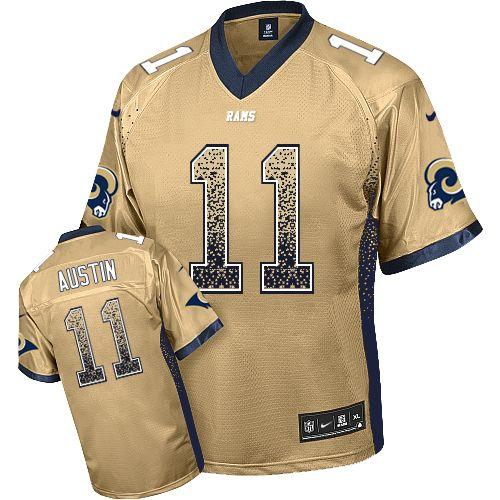 Nike St Louis Rams 11 Tavon Austin Gold Drift Fashion Elite NFL Jerseys Cheap
