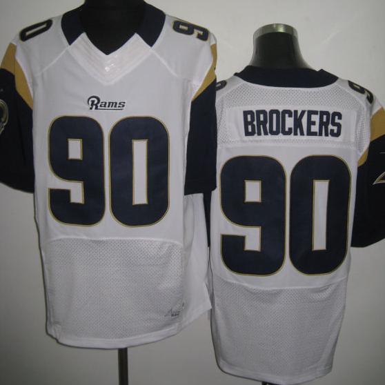 Nike St. Louis Rams #90 Brockers White Elite NFL Jerseys Cheap