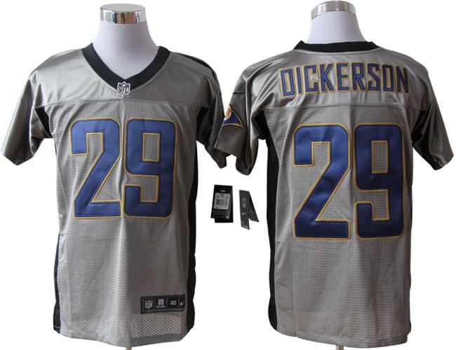 Nike St. Louis Rams #29 Eric Dickerson Grey Shadow NFL Jerseys Cheap
