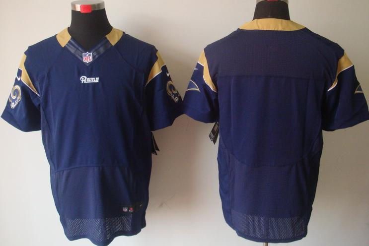 Nike St. Louis Rams Blank Blue Elite NFL Jerseys Cheap