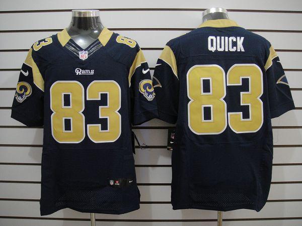 Nike St. Louis Rams #83 Quick Dark Blue Elite Nike NFL Jerseys Cheap