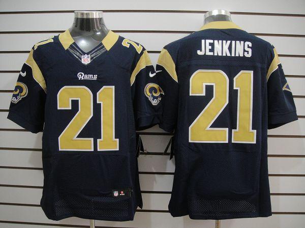 Nike St. Louis Rams #21 Jenkins Dark Blue Elite Nike NFL Jerseys Cheap
