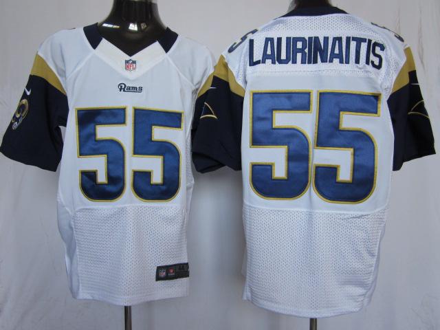 Nike St.Louis Rams 55# James Laurinaitis White Elite Nike NFL Jerseys Cheap