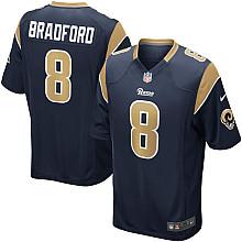 Nike St. Louis Rams 8# Sam Bradford Dark Blue Nike NFL Jerseys Cheap