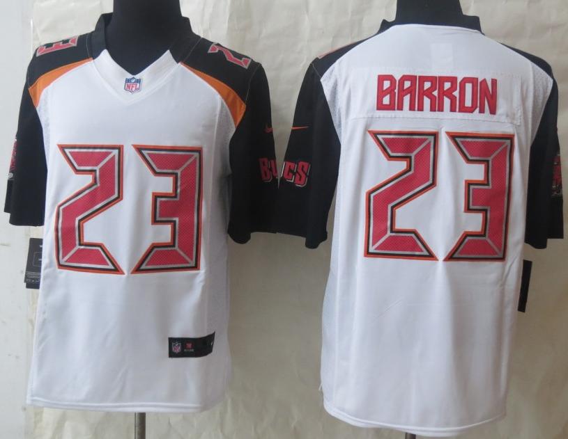 Nike Tampa Bay Buccaneers 23 Mark Barron White Limited NFL Jerseys Cheap