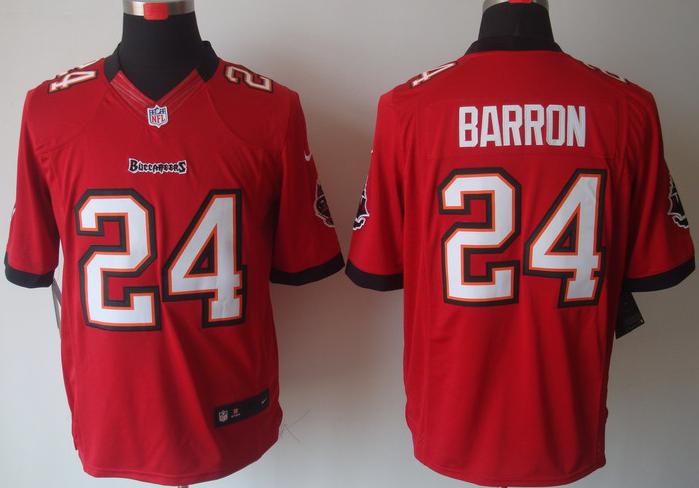 Nike Tampa Bay Buccaneers 24# Mark Barron Red Game LIMITED NFL Jerseys Cheap
