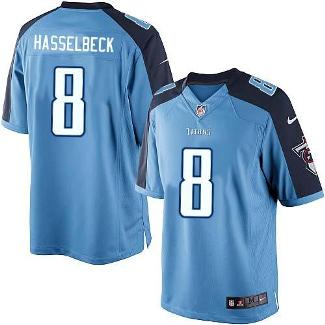 Nike Tennessee Titans 8 Matt Hasselbeck Light Blue Game NFL Jerseys Cheap