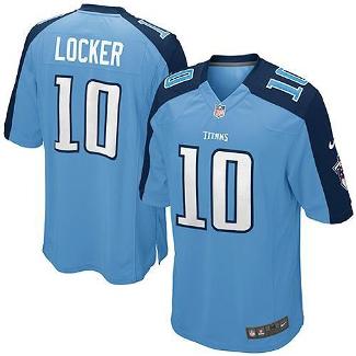 Nike Tennessee Titans 10 Jake Locker Light Blue Game NFL Jerseys Cheap
