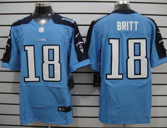 Nike Tennessee Titans 18 Britt Light Blue Elite NFL Jerseys Cheap