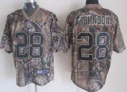 Nike Tennessee Titans 28# Chris Johnson Camo Realtree Nike NFL Jersey Cheap