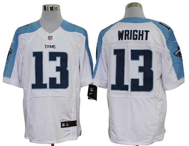 Nike Tennessee Titans 13# Kendall Wright White Elite Nike NFL Jerseys Cheap