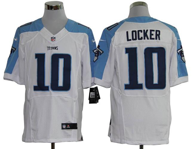 Nike Tennessee Titans 10# Jake Locker White Elite Nike NFL Jerseys Cheap