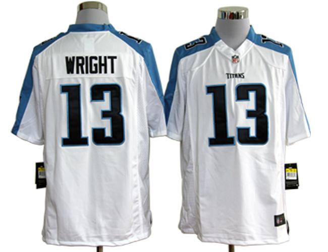 Nike Tennessee Titans 13# Kendall Wright Light White Game Nike NFL Jerseys Cheap