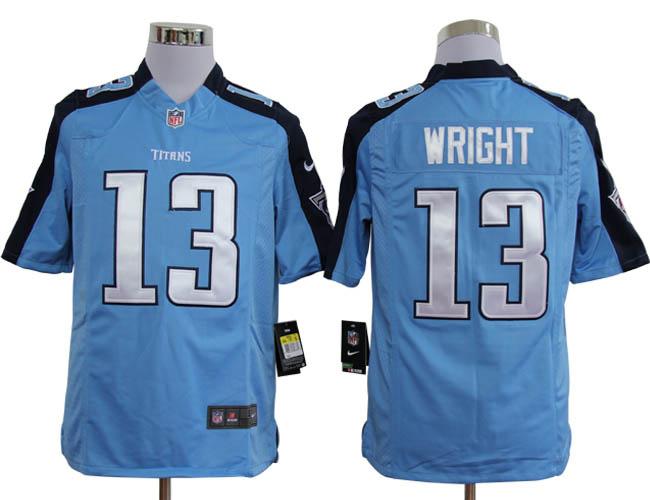Nike Tennessee Titans 13# Kendall Wright Light Blue Game Nike NFL Jerseys Cheap