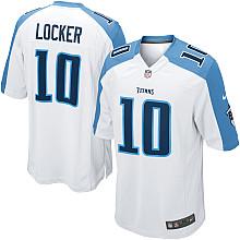 Nike Tennessee Titans 10# Jake Locker White Nike NFL Jerseys Cheap