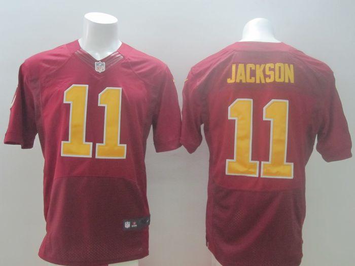 Nike Washington Redskins 11 DeSean Jackson Red Elite NFL Jersey Gold Number Cheap