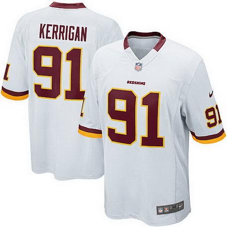 Nike Washington Redskins 91# Ryan Kerrigan White Game NFL Jerseys Cheap