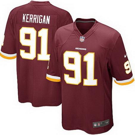 Nike Washington Redskins 91# Ryan Kerrigan Red Game NFL Jerseys Cheap